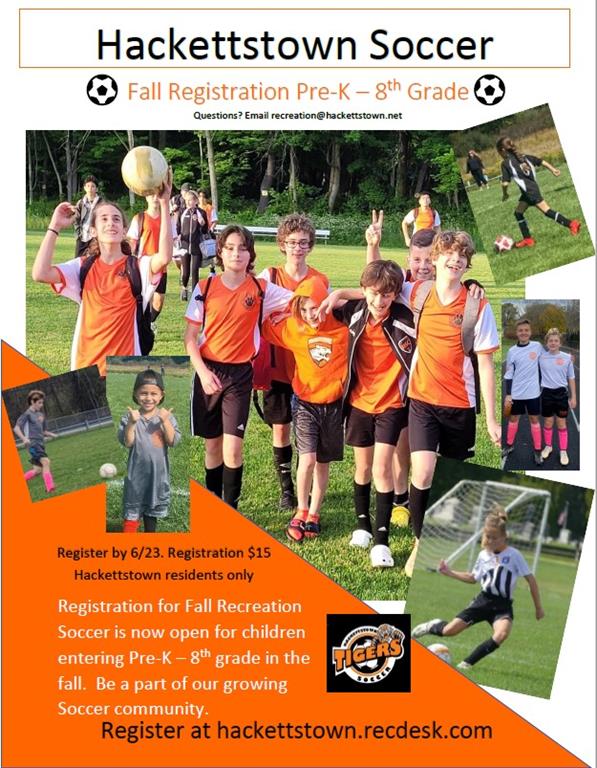 Hackettstown Recreation Department to Hackettstown Recreation